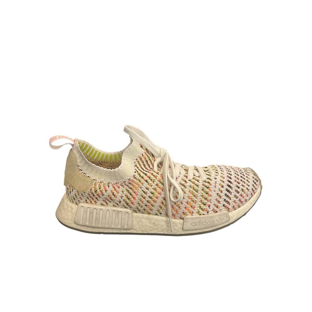 Adidas Women’s NMD R1 Primeknit B43838 White Multicolor Sneakers Size 8 - Picture 11 of 13